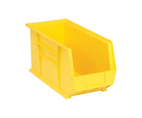 QUANTUM STORAGE SYSTEMS QUS265YL Ultra Stack & Hang Heavy Duty Part Organizer Yellow Bins 18" L x 9" W x 9" H 6 Pack