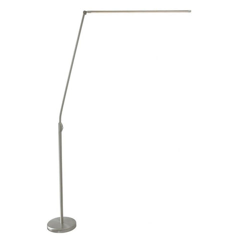 Lite Source LED Floor LAMP, Brushed Nickel, LED 33W LS-83320BN, Silver, 82.50x38.25x10.00