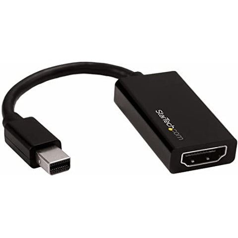 StarTech.com Mini?DisplayPort to HDMI Adapter, 4K 60Hz, 1080p 240Hz, Thunderbolt?to HDMI Adapter Cable Converter for mDP or Thunderbolt 1 & 2 MacBooks, MacBook Air, Mac Mini, Microsoft Surface Pro 1-6