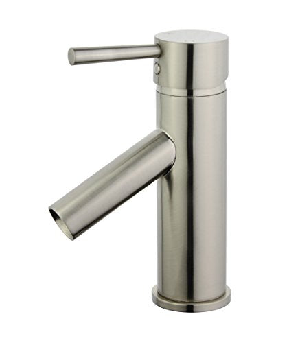 Bellaterra Home 10198-BN Malaga Single Handle Bathroom Vanity Faucet in Brushed Nickel