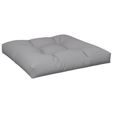 vidaXL Pallet Cushion - Extra Thick Square Outdoor Seat Pad - Gray 27.6"x27.6"x4.7" Polyester Hollow Fiber Filling, UV & Water, Indoor/Outdoor Use for Garden, Patio, Living Room Furniture