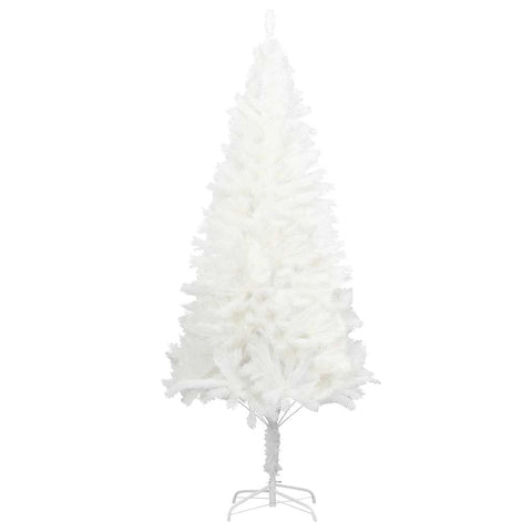 vidaXL 7ft Lifelike Artificial Christmas Tree with Adjustable Branches, Weather- for Indoor & Outdoor Use, Economical Choice - White