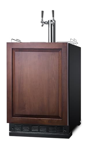 Summit Appliance 24" Wide Wine Kegerator/Refrigerator Combo, Panel Ready, Black Interior, Caster Wheels, Residential/Commercial Use (RHD, Wine) *Panel is not included