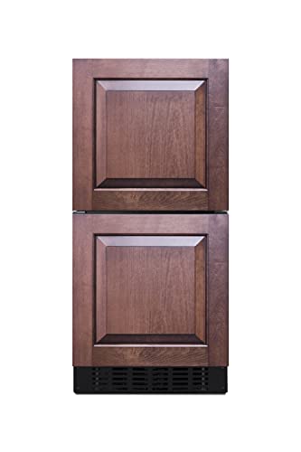 Summit 15” Two Drawer Refrigerator, 1.7 cu.ft.Capacity, ADA Compliant, 18” Shallow Depth, Stainless Steel, Panel Ready*- ASDR1524PNR (*Panels not included)