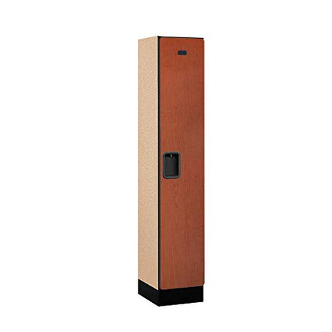Salsbury Industries Single Tier Designer Wood Locker, Cherry, 5' 1" x 15"