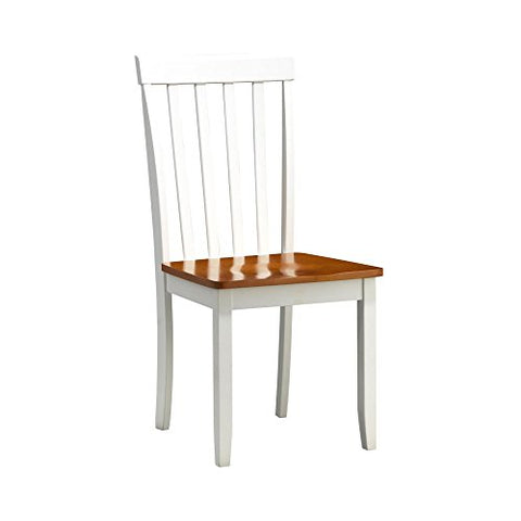 Bloomington Dining Chair, set of 2, White/Honey Oak