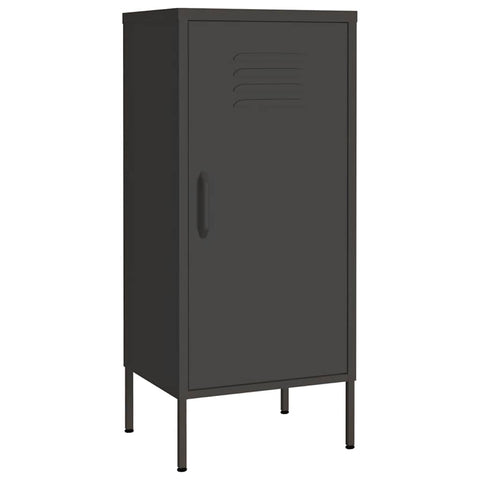 vidaXL Storage Cabinet Anthracite | 16.7"x13.8"x40" Steel Shelf Organizer | Home Office Adjustable Shelving Unit | Easy Clean Assembly