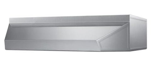 Summit 24” Range Hood Shell Only, Decorative Range Hood Shell, No Electronic Components, Stainless Steel, Made In The USA