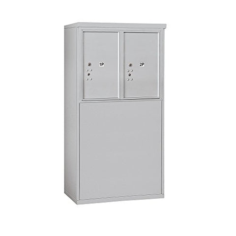 Salsbury Industries 3906D-2PAFU Free Standing Horizontal 4C Mailbox, Aluminum