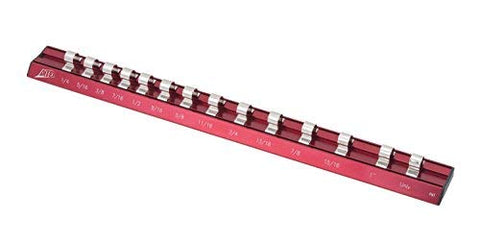 3/8" SAE Magnetic Aluminum Socket Rail
