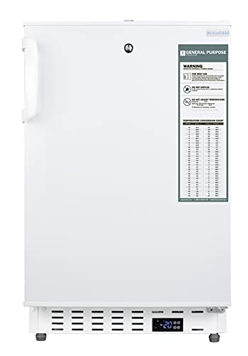 Accucold 20” Freezer, 2.47 cu.ft. Capacity, Undercounter, Built-in, ADA Compliant, -25°C Storage, Panel Ready*- ADA305AFIF (Panel Not INcluded)