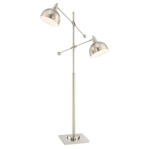 Lite Source Cupola Metal Floor Lamp Nickel