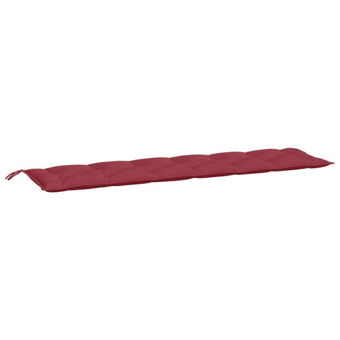 vidaXL Outdoor Garden Bench Seat Cushion - Comfortable and Durable - 78.7"x19.7"x2.8" - Oxford Fabric - Wine Red