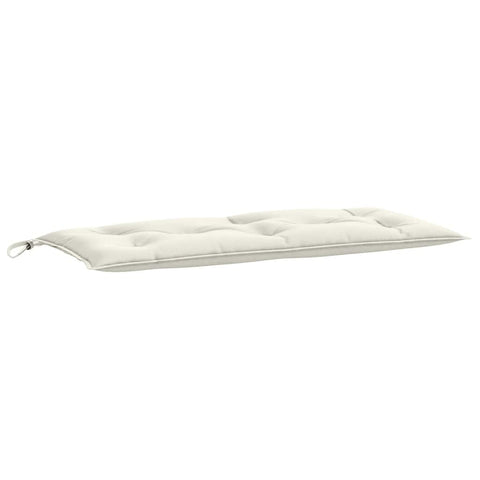 vidaXL Garden Bench Cushion - Cream Melange Seat Pad for Outdoor/Indoor Furniture, 100% Polyester Fabric - 39.4" x 19.7" x 2.8"