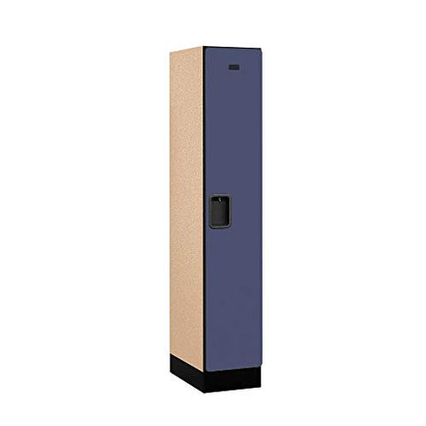 Salsbury Industries Single Tier Designer Wood Locker, Blue, 5' 1" x 18"