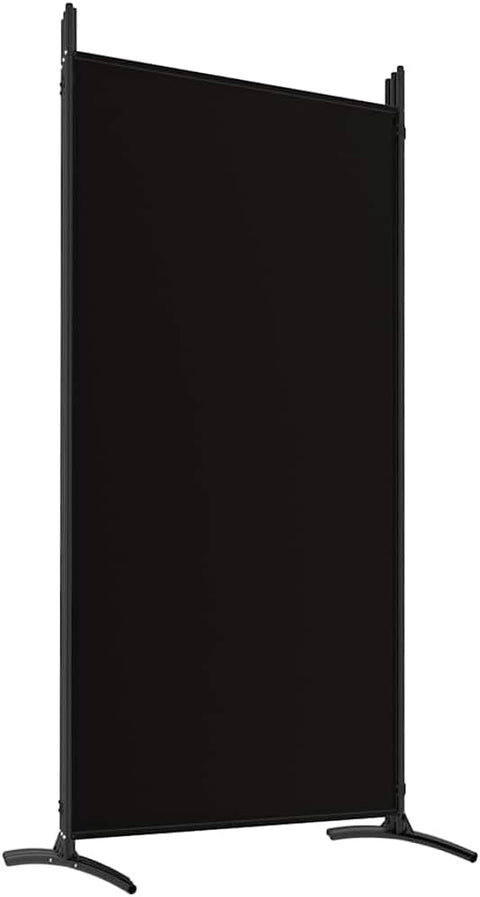 vidaXL vidaXL Room Divider, Folding Privacy Screen 5 Panel Room Divider, Freestanding Room Partition Wall Divider for Room Separation, Black Fabric