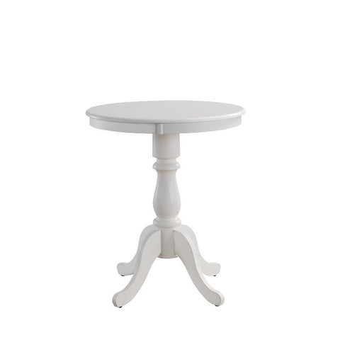 Fairview 30 in Round Pedestal Bar Table - White