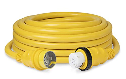 Marinco 6152SPP Cordset, 50A 125/250V, 50', Yellow