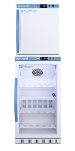 ACCUCOLD 20" Wide Performance Medical Refrigerator-Freezer Combination (RHD, Glass Door)