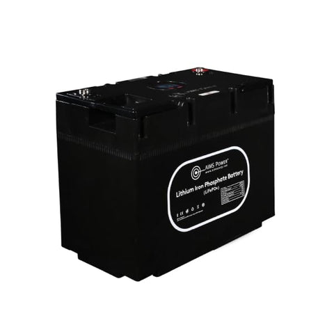 AIMS Power Lithium Battery 135Ah with Wake Up, Heater & BT Monitoring 12V LiFePO4