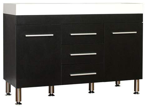 Ripley 48 inch Black Double Vanity with Sink