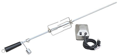 KoKoMo Grills BBQ Grill Rotisserie Kits for 4 Burner | Heavy Duty Stainless Steel Rotisserie Kits with 120V Motor | Adjustable Spit Rod with Handle for Grills, Charcoal Spit, Backyard, Outdoor Party
