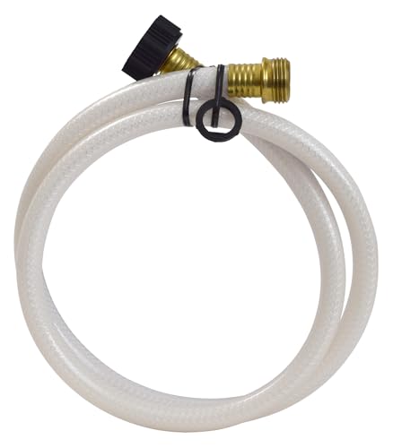 Valterra AquaFresh High Pressure Drinking Water Hose, Water Hose Hookup for RV - 1/2" x 4', White