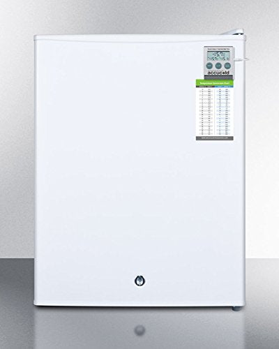 FS30LMED 19" Medically Approved Compact Upright Freezer with 1.8 cu. ft. Capacity Factory Installed Lock Removable Shelves Temperature Alarm and Fully Finished Cabinet in White