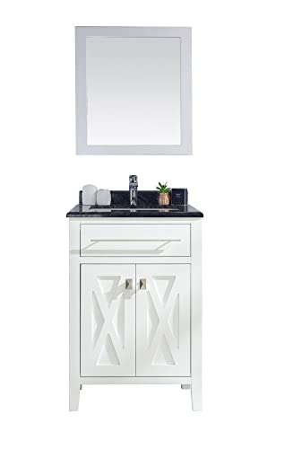 Wimbledon, 24, White Cabinet Black Wood Counter