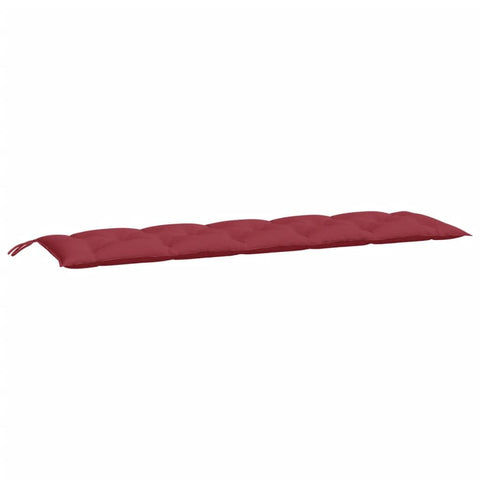 vidaXL Garden Bench Cushion - Wine Red Oxford Fabric - Non-Slip Outdoor/Indoor Pad - 70.9" x 19.7" x 2.8" - Patio, Family Bench