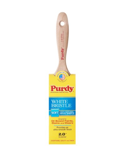 Purdy DB777421 144380420 White Bristle Series Sprig Flat Trim Paint Brush, 2 inch