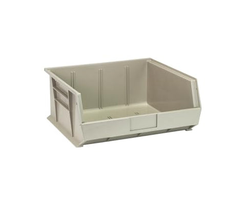 Quantum Storage Systems QUS250SN Bin, 16-1/2" W x 14-3/4" D x 7" H, Polypropylene, Stone