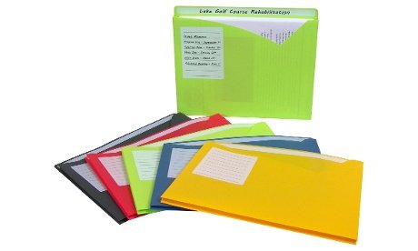 Write-On Poly File Jackets Assorted 11 X 8 1/2 10/PK 63160