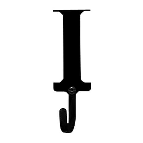 Village Wrought Iron Letter I Wall Hook Small