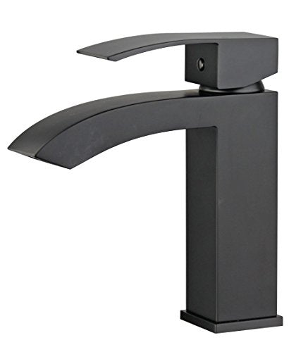 Bellaterra Home 10166-NB Cordoba single Handle Bathroom Vanity Faucet In New Black