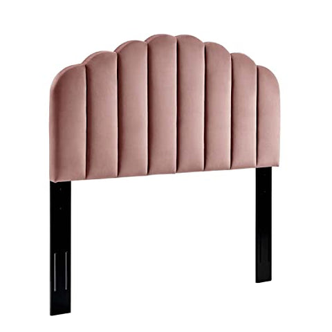 Modway Veronique Twin Performance Velvet Headboard in Dusty Rose MOD-6206-DUS