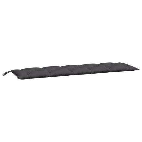 vidaXL Garden Bench Cushions 2pcs Anthracite 70.9"x19.7"x2.8" Oxford Fabric - Indoor/Outdoor Use, Soft Filling, Non-Slip Design