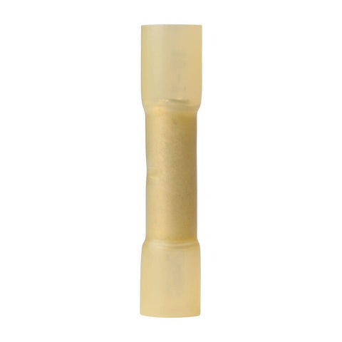 ANCOR MARINE GRADE 309202 Electrical Nylon Insulated Adhesive Lined Heat Shrink Butt Connectors (12 to 10-Gauge, Yellow, 500-Pack)