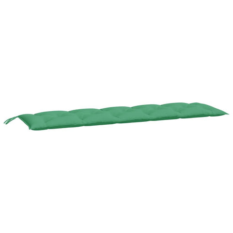 vidaXL Oxford Fabric Green Garden Bench Cushion - Lightweight and Water- Outdoor Furniture Accessory with Hollow Fiber Filling - Ideal for Patios, Gardens, and Indoor Spaces