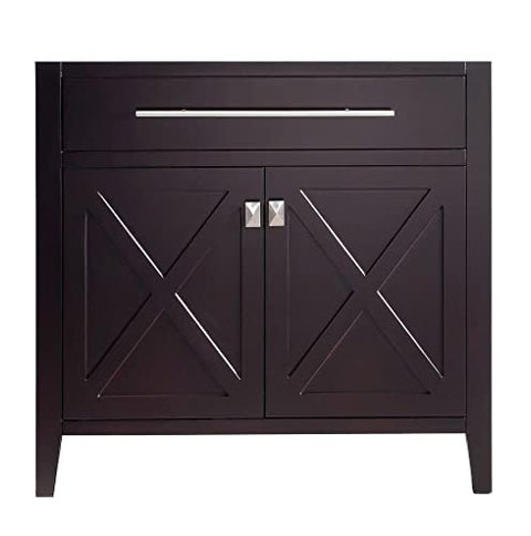Wimbledon, 36, Brown Cabinet White Carrera Counter