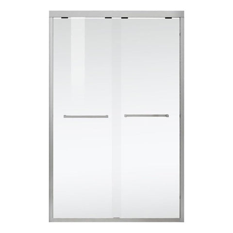 Elegant Kitchen and Bath Warren 48x76 Aluminum Shower Door in Nickel