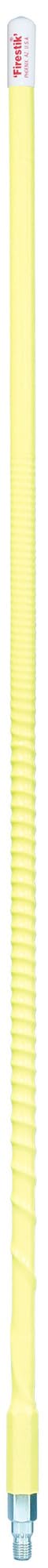 FIRESTIK - KW4-Y 4 Foot Heavy Duty Trim to Tune 400 WATT TOP Loaded Fiberglass 5/8 Wave CB Antenna with 3/8"X24" Threaded Base in Yellow