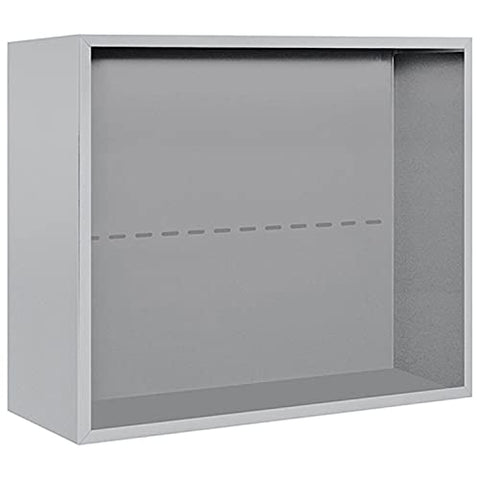 Salsbury Industries 3806D-ALM Surface Mounted Enclosure for 3706 Double Column, Aluminum