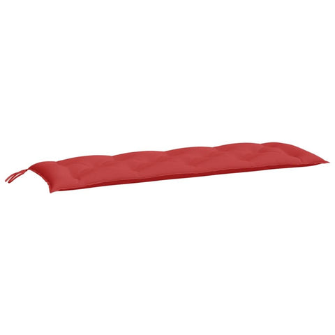 vidaXL Red Garden Bench Cushion 59.1"x19.7"x2.8" - Oxford Fabric, Indoor/Outdoor Water- Padding with Ties
