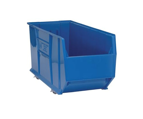 Quantum Storage Systems QUS994MOBBL Hulk Mobile Heavy Duty Part Organizer Blue Bins 36" L x 17" W x 21" H