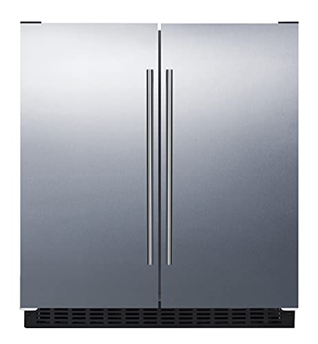 Summit 36" Refrigerator Freezer, Side-By-Side, Undercounter, 5.8 cu.ft Capacity, ADA Compliant, Panel Ready* - FFRF36IFADA (*Panels Not Included)