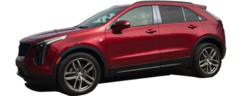QAA is Compatible with 2019-2025 Cadillac XT4 10 Piece Stainless Pillar Post Trim, Includes Small Rear Triangle PP59213
