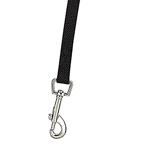 Guardian Gear Cotton Web Dog Training Lead 20'x5/8", Black