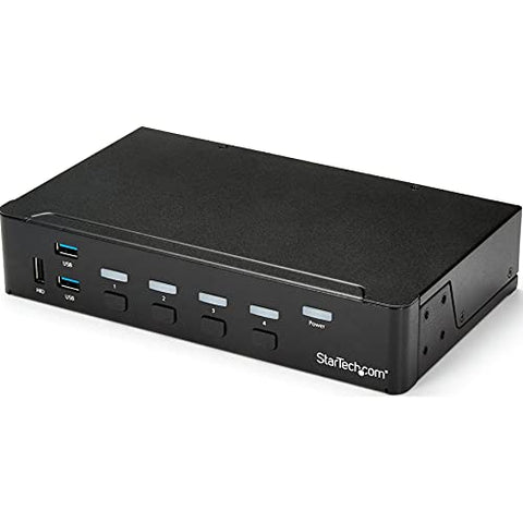 StarTech.com 4 Port HDMI KVM - HDMI KVM Switch - 1080p - USB 3.0 & Audio Support - KVM Video Switch, TAA (SV431HDU3A2)