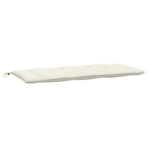 vidaXL Garden Bench Cushion Non-Slip Outdoor Seat Pad- Melange Cream Polyester Fabric, Soft Filling, Versatile Usage for Garden, Patio, Indoor Furniture, 47.2"x19.7"x2.8"